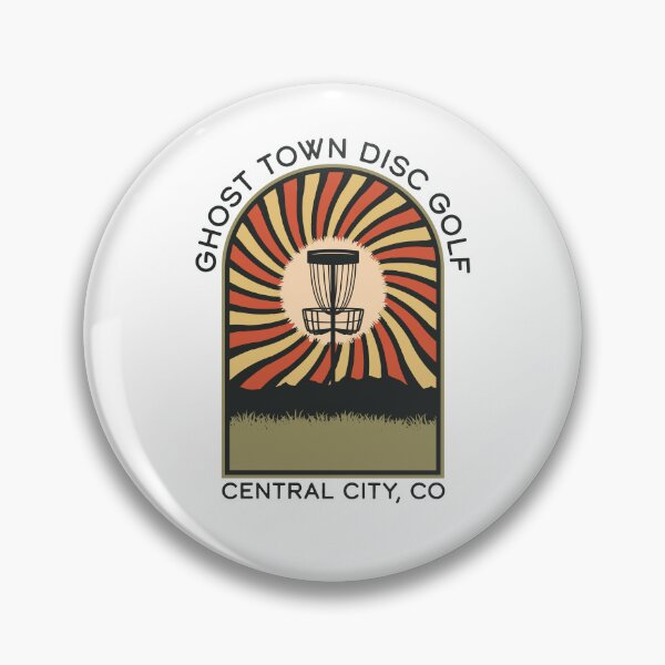 Item preview, Ghost Town Disc Golf Central City Colorado | Disc Golf Vintage Retro Arch Mountains designed and sold by KlehmInTime.