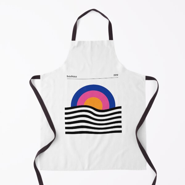 Item preview, Bauhaus Circle Lines Warped Orange Pink Purple designed and sold by ahumbleconcept.