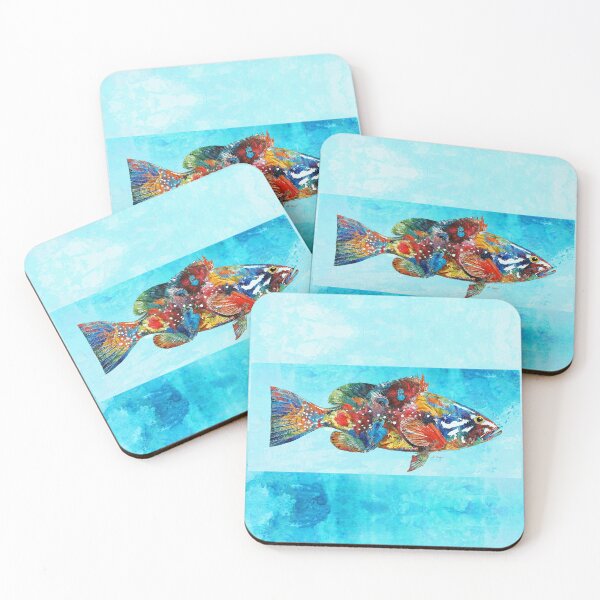 Item preview, Colorful Fish Art Fishy Beach Fun 2 designed and sold by Sharon Cummings Art.