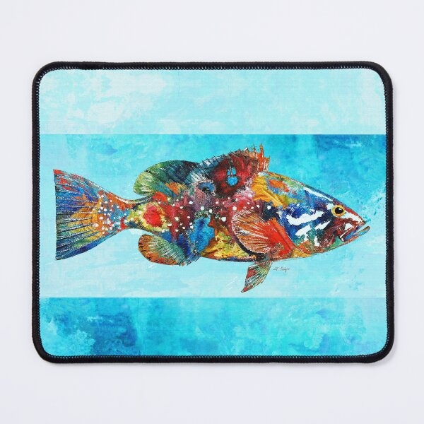 Item preview, Colorful Fish Art Fishy Beach Fun 2 designed and sold by Sharon Cummings Art.