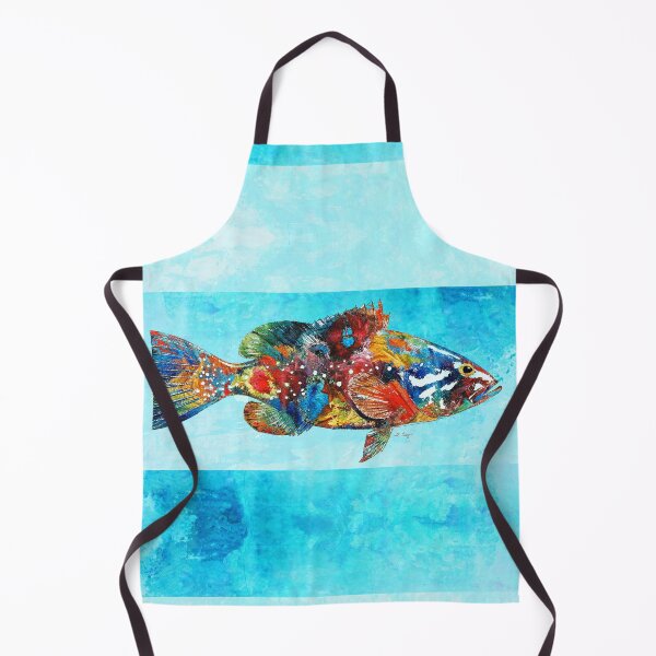 Item preview, Colorful Fish Art Fishy Beach Fun 2 designed and sold by Sharon Cummings Art.