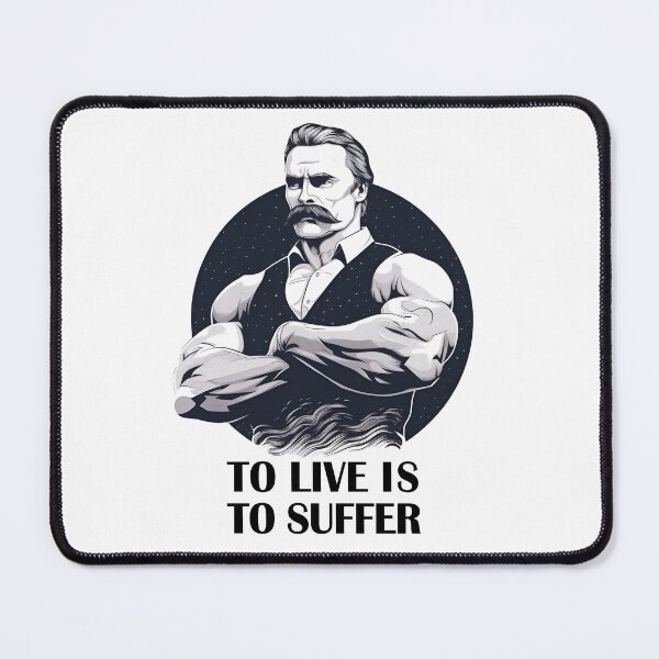 Item preview, Friedrich Nietzsche Life is Suffering  designed and sold by fateindesigns.