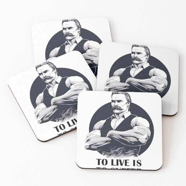 Item preview, Friedrich Nietzsche Life is Suffering  designed and sold by fateindesigns.