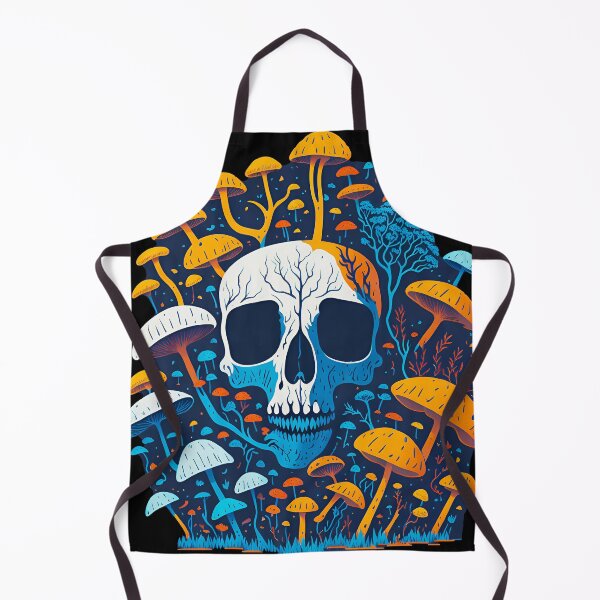 Item preview, Retro colorful trippy skull designed and sold by ZenStickConcept.
