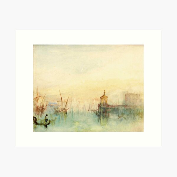 Item preview, Joseph Mallord William Turner "Venice: The New Moon – The Dogana from the steps of The Hotel Europa" designed and sold by Alexandra Dahl.