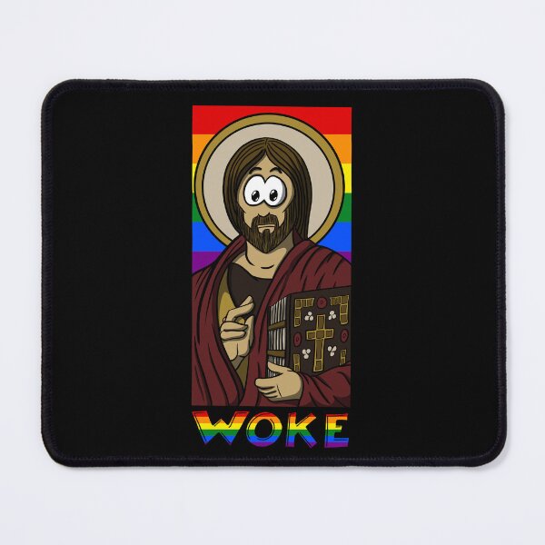 Item preview, Woke Jesus - Rainbow designed and sold by FighterGuy.