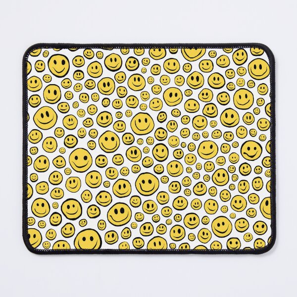 Item preview, Yellow Smiley Faces on White designed and sold by Sparkle-Moth.