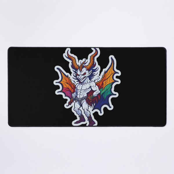 Item preview, pride month demon designed and sold by craftypixels.