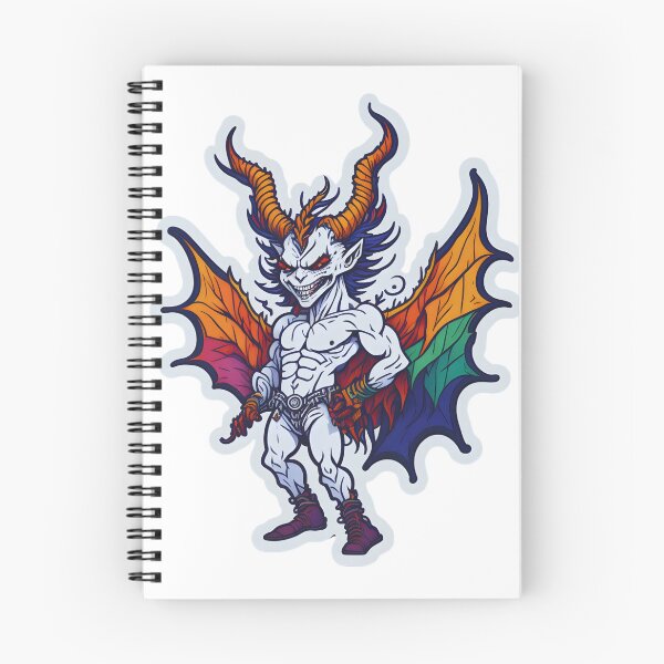Item preview, pride month demon designed and sold by craftypixels.