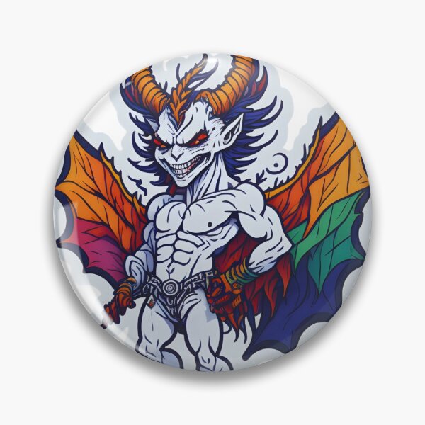 Item preview, pride month demon designed and sold by craftypixels.