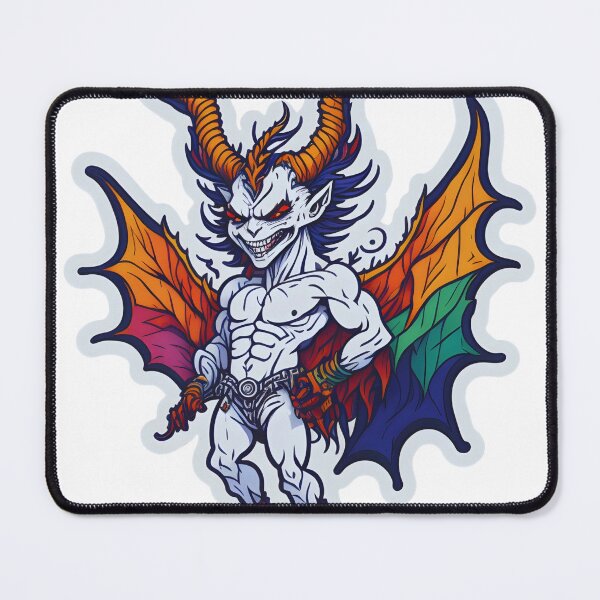 Item preview, pride month demon designed and sold by craftypixels.
