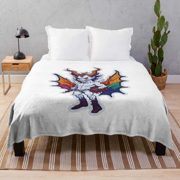 Item preview, pride month demon designed and sold by craftypixels.