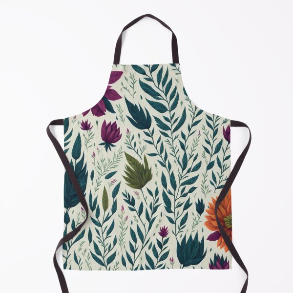 Item preview, orange and purple flowers on a light background pattern designed and sold by jkrphoto.