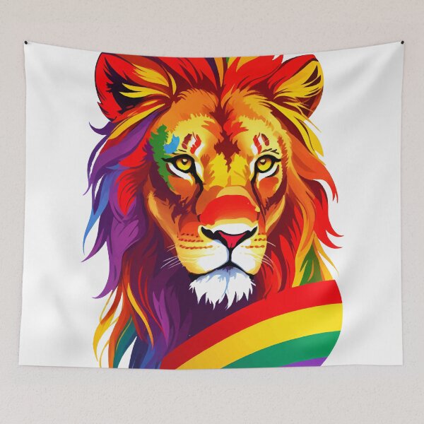 Item preview, Pride Lion 2 designed and sold by StonebridgeArt.