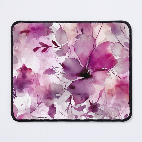 Item preview, Purple Abstract flower watercolor pattern designed and sold by DaisyMarroquin.