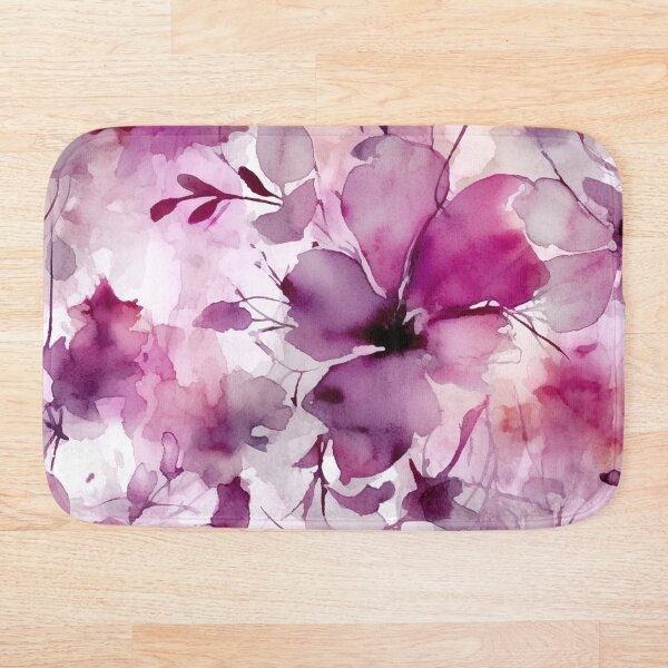Artikelvorschau, Lila abstraktes Blumen-Aquarellmuster entworfen und verkauft von DaisyMarroquin.
