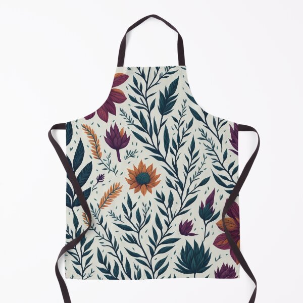 Item preview, orange and purple flowers on a light background pattern designed and sold by jkrphoto.