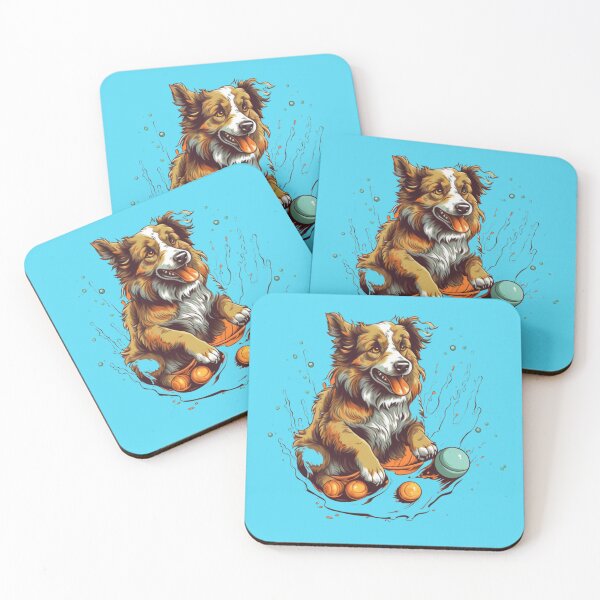 Item preview, Splashing Australian Shepard   designed and sold by Project-Firefly.