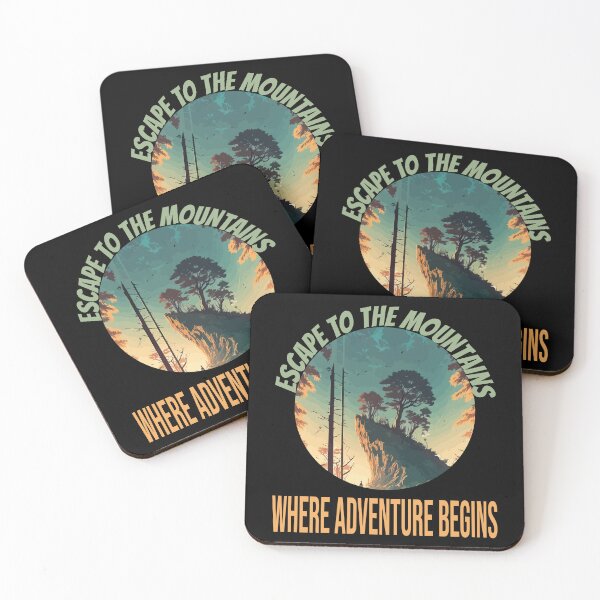 Item preview, ESCAPE TO THE MOUNTAINS WHERE ADVENTURE BEGINS designed and sold by al21ex.