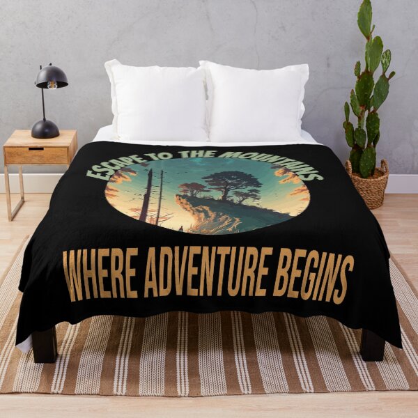 Item preview, ESCAPE TO THE MOUNTAINS WHERE ADVENTURE BEGINS designed and sold by al21ex.