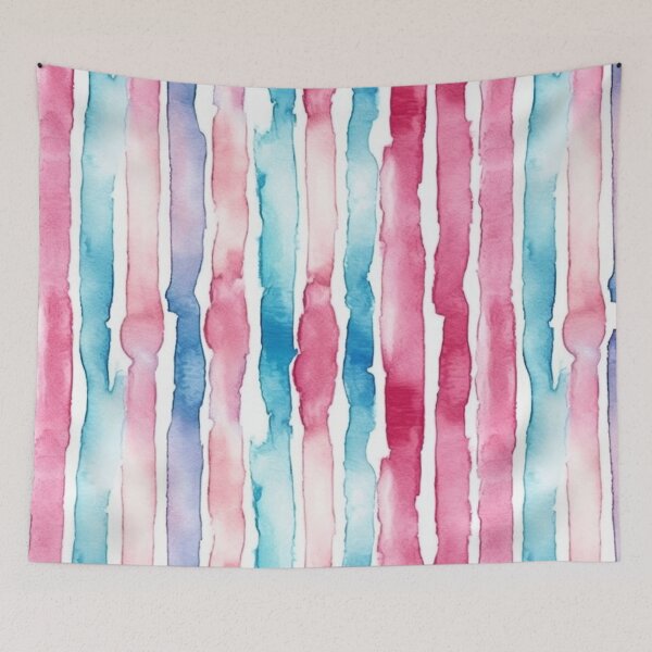 Item preview, Abstrac Stripes soft colors watercolor pattern designed and sold by DaisyMarroquin.