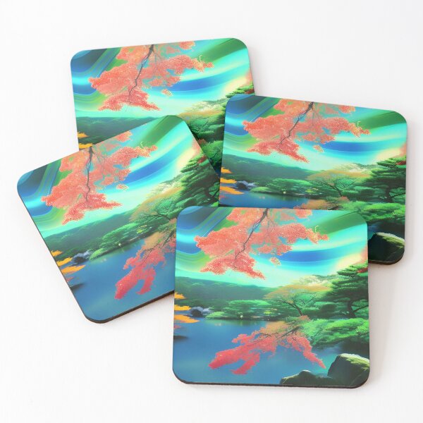 Item preview, Green landscape artwork designed and sold by brandway.