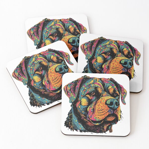 Item preview, RottieCmasterpiece masterpiece Illustration - Fun artwork of Mans Best Friend! designed and sold by DooodleGod.