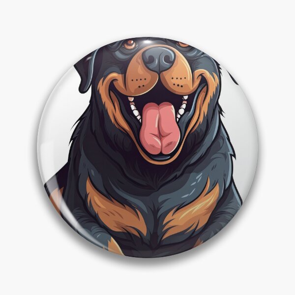 Artikelvorschau, Laughing with Funny Rottweiler masterpiece Pet Lover artwork by Doggie entworfen und verkauft von DooodleGod.