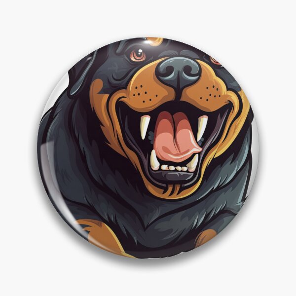 Artikelvorschau, Rottie: Quirky Dog artwork for Funny Pet Lovers - Illustration of Loyal Rottweiler with Unique masterpieceistry & Paw-some entworfen und verkauft von DooodleGod.