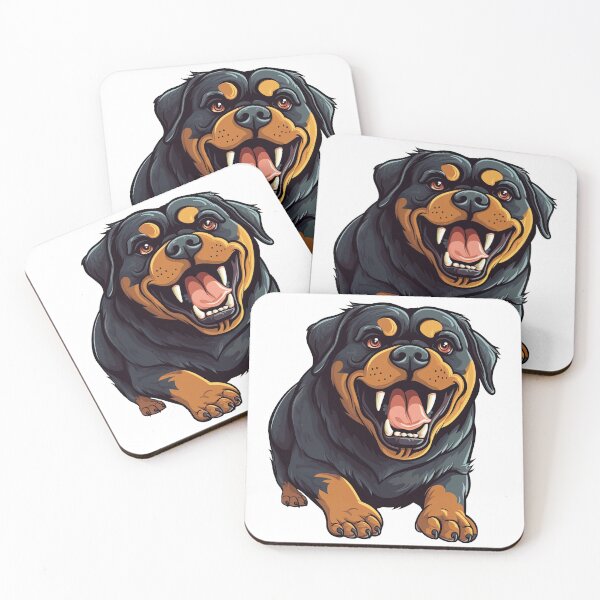 Item preview, Rottie: Quirky Dog artwork for Funny Pet Lovers - Illustration of Loyal Rottweiler with Unique masterpieceistry & Paw-some designed and sold by DooodleGod.