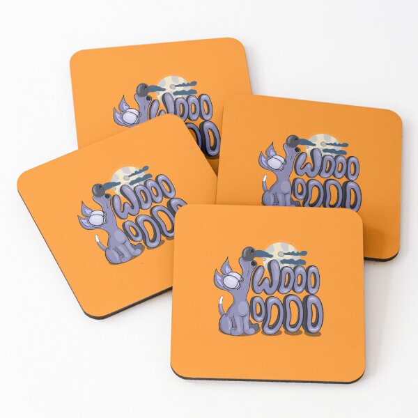 Item preview, Dog Howling At The Moon (Orange) designed and sold by Kill Tony Fan Designs.