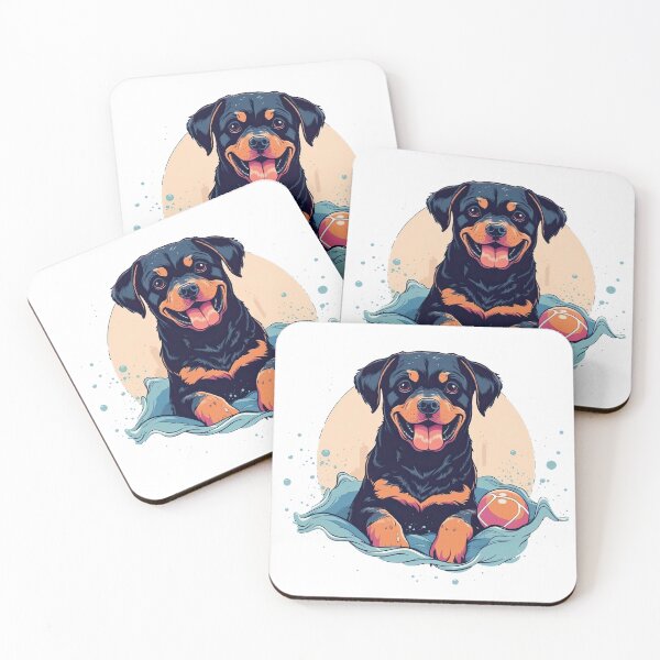 Item preview, Rottie Charm - Unique artwork for the Loyal Rottweiler Lover in You! Featuring Funny Dog masterpiece for Home Decor & Pet Parents designed and sold by DooodleGod.