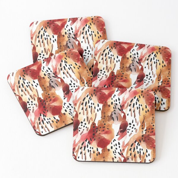 Item preview, Redish brown abstract boho animal print pattern designed and sold by DaisyMarroquin.