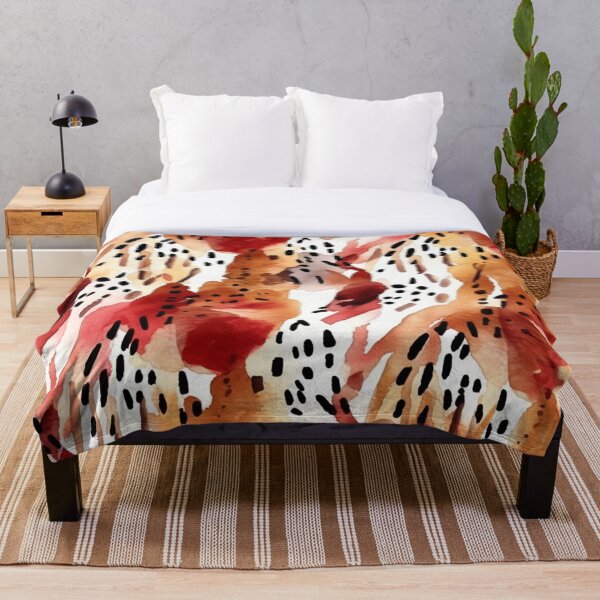 Item preview, Redish brown abstract boho animal print pattern designed and sold by DaisyMarroquin.