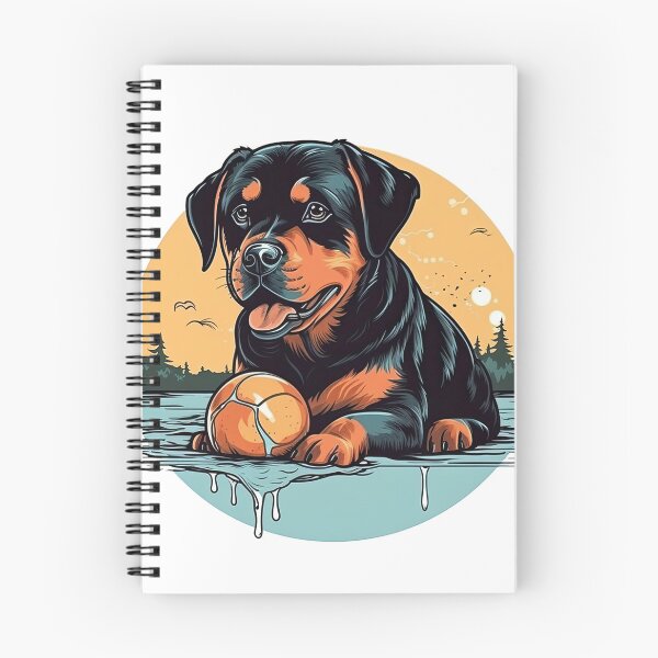 Item preview, bold artwork for Rottie lovers - Rottie Love artworks designed and sold by DooodleGod.