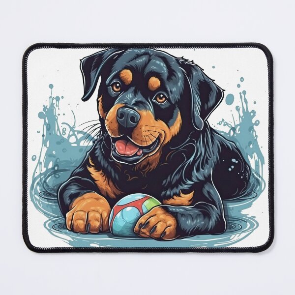 Item preview, Loyally artworked paw-some Rottweiler apparel & designed and sold by DooodleGod.