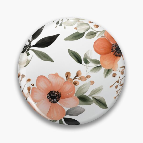Artikelvorschau, Liebe für Pfirsich, florales Aquarellmuster entworfen und verkauft von DaisyMarroquin.