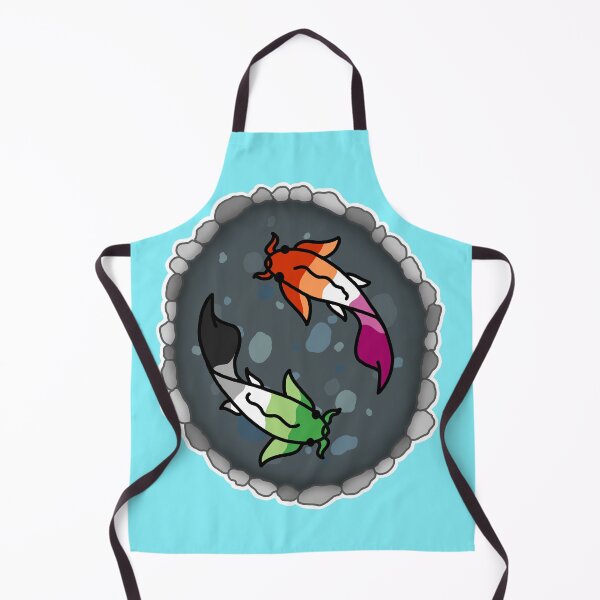 Item preview, Aro and Lesbian Pride Flag Koi Pond designed and sold by CastleOfDragons.