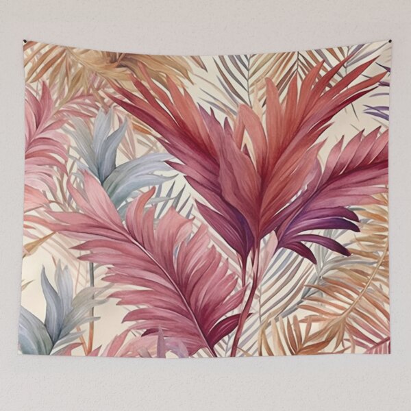 Item preview, Calm Palm tree tropical watercolor pattern designed and sold by DaisyMarroquin.
