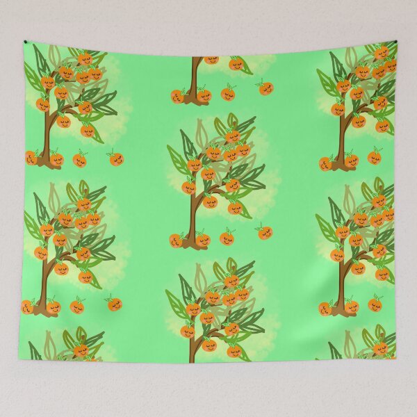 Item preview, Kawaii orange tree designed and sold by Kaewtaming.