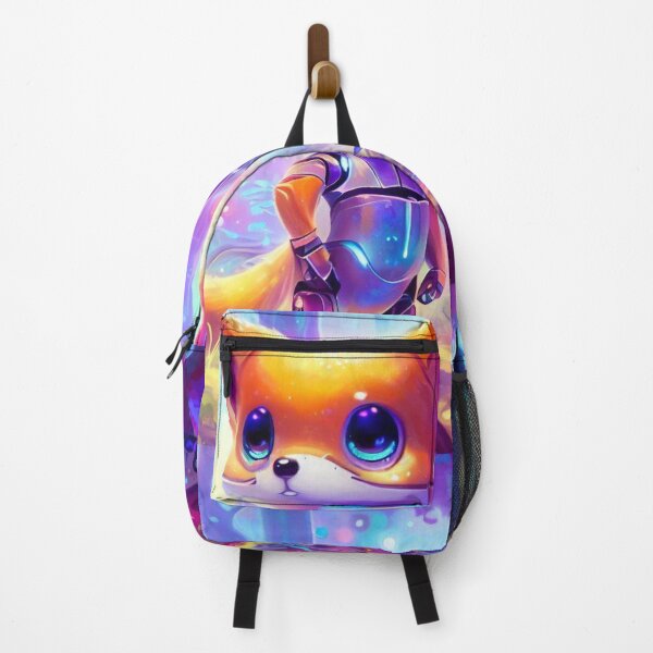 Item preview, Cute Robot Fox in Enchanted Colorful Forest designed and sold by Ederson D'Mind.