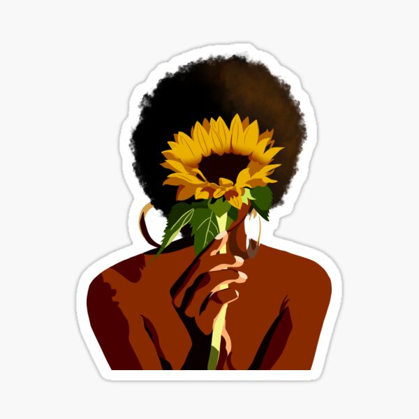 Aperçu de l'œuvre Femmes noires avec tournesol créée et vendue par Hannahmt10.