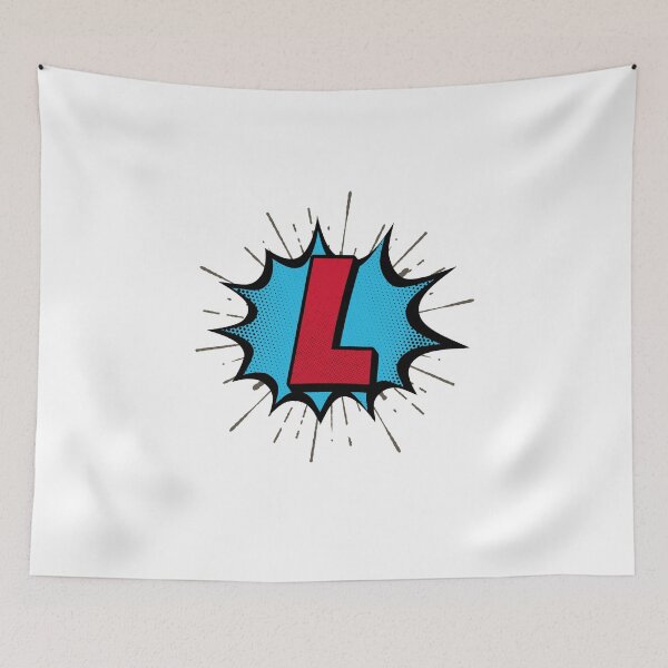 Item preview, Monogram L Cartoon Explosion Effect   designed and sold by simplymonogram.