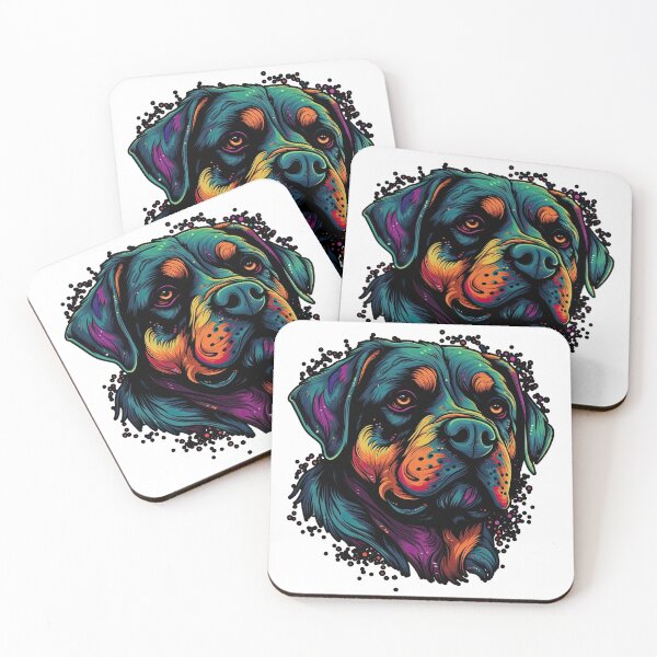 Item preview, Digital artwork: Fun & Loyal Rottie Companions for Dog designed and sold by DooodleGod.