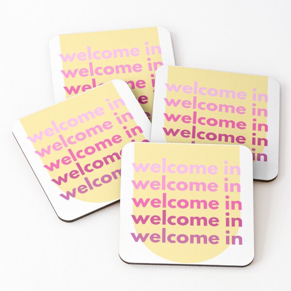 Item preview, Welcome in (pink) designed and sold by Lil Bits Art.