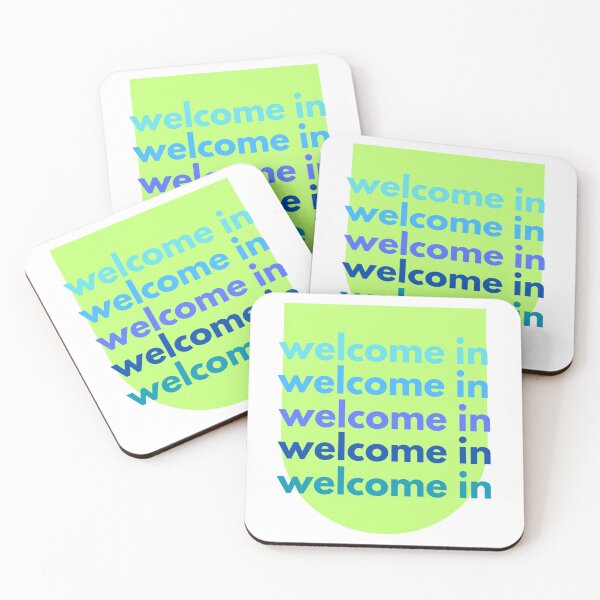 Item preview, Welcome in (blue) designed and sold by Lil Bits Art.