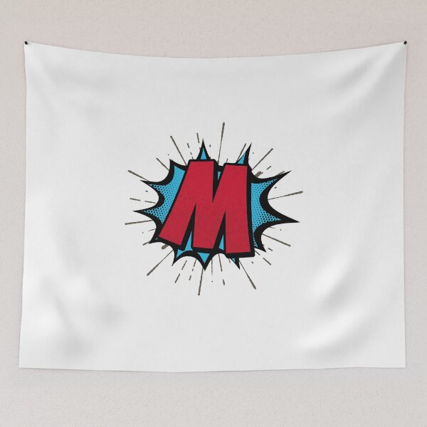 Item preview, Monogram M Cartoon Explosion Effect   designed and sold by simplymonogram.