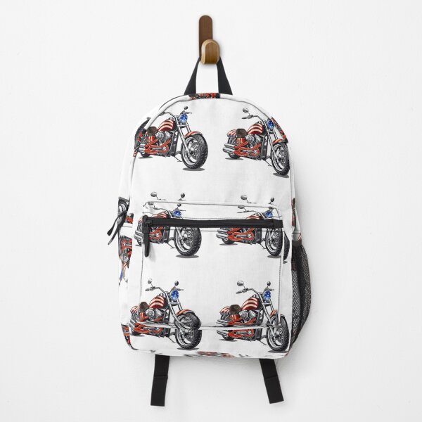 Item preview, Motorcycle and American Flag designed and sold by ArtbyAiGallery.