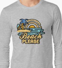 Camiseta de manga larga Playa por favor