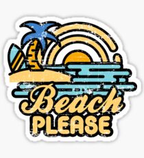 Pegatina Playa por favor